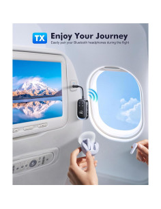 Transmisor Receptor Bluetooth 5.3 RIWUSI 2 en 1 para Audio 2