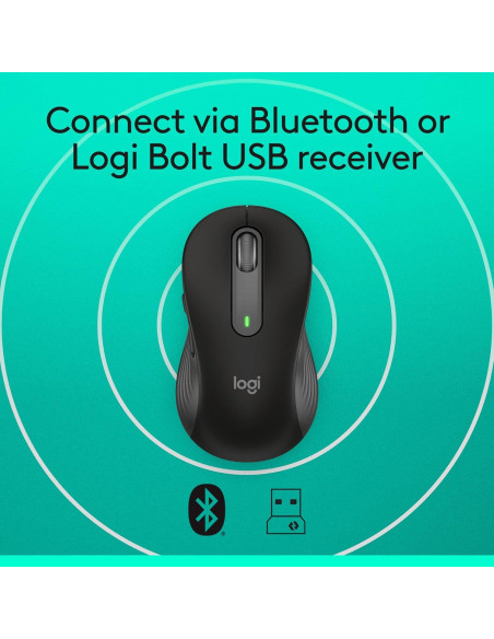 Logitech Signature M650 L Ratón Inalámbrico Grande - Negro Logitech Signature M650 L Ratón Inalámbrico Grande - Negro