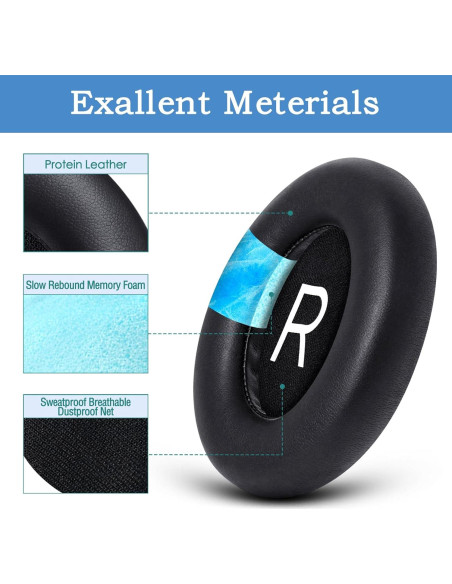 Almohadillas de Reemplazo Gvoears para Auriculares Bose 700