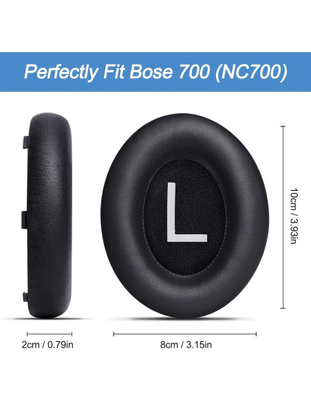 Almohadillas de Reemplazo Gvoears para Auriculares Bose 700