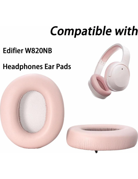 Almohadillas de Reemplazo Edifier W820NB Espuma Memoria Rosa