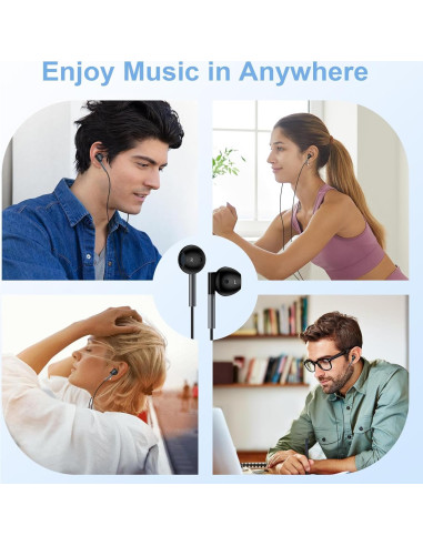 Auriculares In-Ear USB C Samsung Galaxy S25 A17 - 2 Piezas