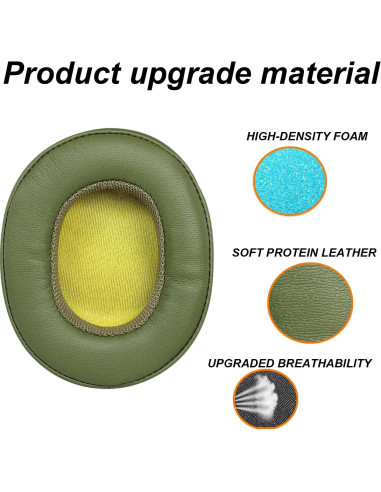 Almohadillas de Reemplazo UOWGA para Skullcandy Crusher ANC - Negro