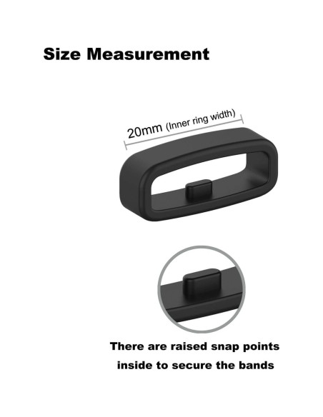 Anillos de Sujeción E ECSEM para Amazfit T-Rex 20mm 6Pack