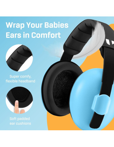 Auriculares para Bebés Vanderfields - Protección Auditiva 21dB