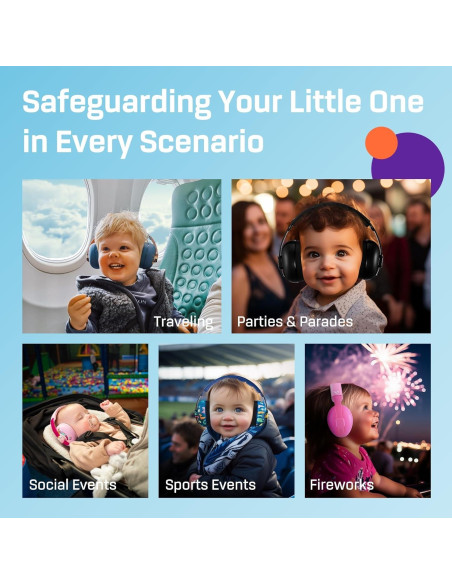 Auriculares para Bebés Vanderfields - Protección Auditiva 21dB