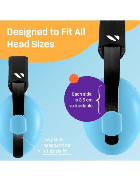 Auriculares para Bebés Vanderfields - Protección Auditiva 21dB