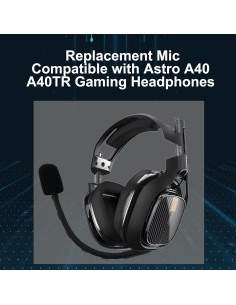 Micrófono de Reemplazo SPTSSWET para Auriculares Astro A40 A40TR 18cm 2