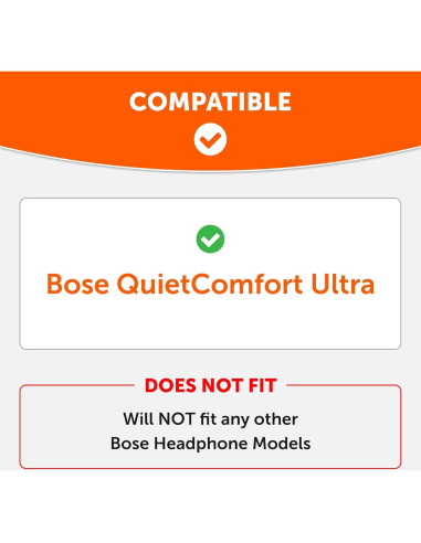 Cubiertas Protectores de Auriculares Wicked Cushions para Bose QuietComfort Ultra - A Prueba de Sudor y Lavables - Negro