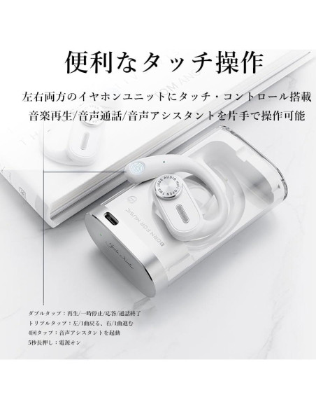 Auriculares JadeAudio JW1 Bluetooth 5.3 Inalámbricos HiFi Negro