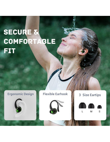 Auriculares Bluetooth 5.3 C16 para Samsung Galaxy S23 IP7 40H