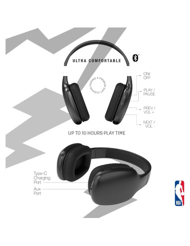 Auriculares Inalámbricos SOAR NBA Philadelphia 76ers Bluetooth 5.3