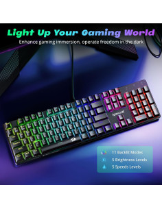 Teclado Mecánico Redragon K671 RGB, 11 Modos Iluminación 2