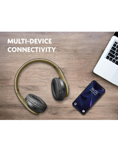 Auriculares Inalámbricos Bluetooth 5.1 Migear 50HPBT500K Negro