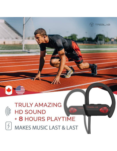 Auriculares Bluetooth TREBLAB XR500 Deportivos IPX7 Inalámbricos