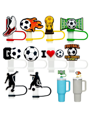 10 Tapas de Pajita de Silicona Kinearcharms para Tazas Stanley 10mm