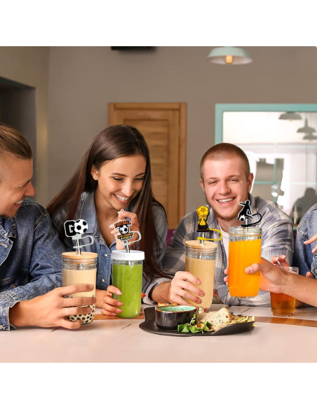 10 Tapas de Pajita de Silicona Kinearcharms para Tazas Stanley 10mm