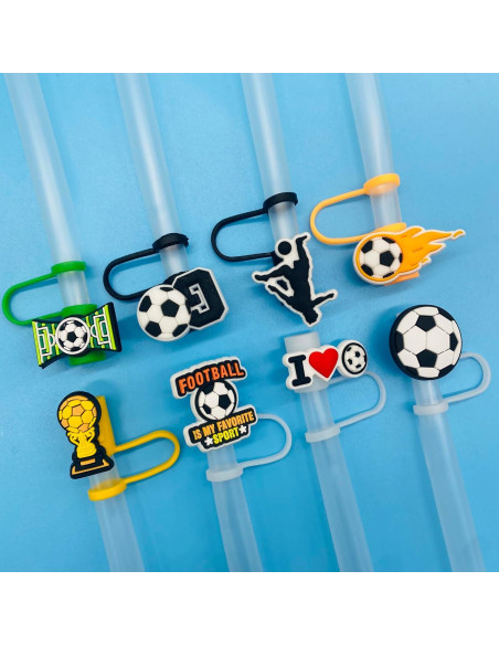 10 Tapas de Pajita de Silicona Kinearcharms para Tazas Stanley 10mm