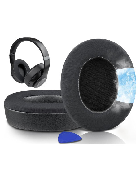 Almohadillas de Gel Refrigerante SOULWIT para Auriculares Beats Studio Pro - Negro