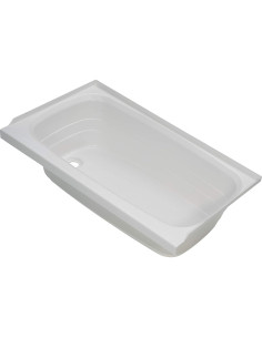 Bañera Lippert 209673 Blanca 29x61cm Drenaje Izquierdo 2