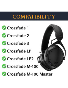 Almohadillas de Repuesto SOULWIT para Auriculares V-Moda Crossfade - Negro 2