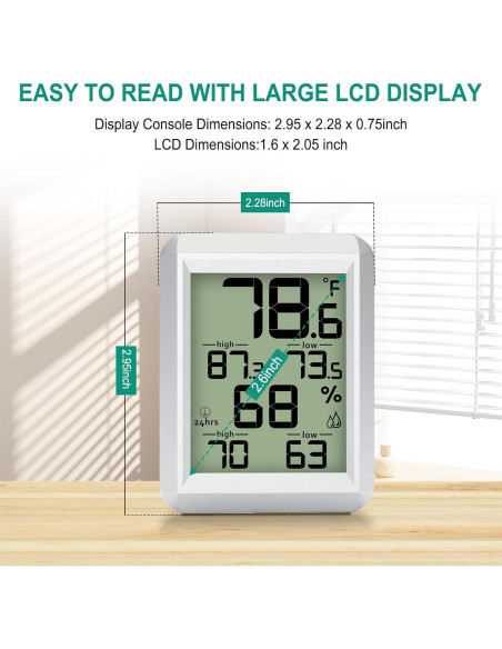 Higrómetro Termómetro Digital Urageuxy UC-WS0421 Interior