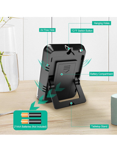 Higrómetro Termómetro Digital Urageuxy UC-WS0421 Interior