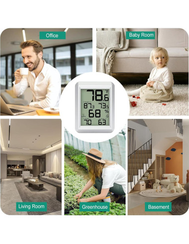 Higrómetro Termómetro Digital Urageuxy UC-WS0421 Interior