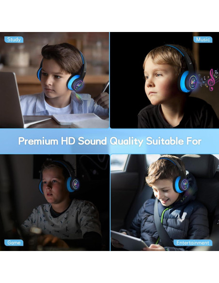 Auriculares Inalámbricos LOBKIN para Niños Bluetooth 5.4 50H