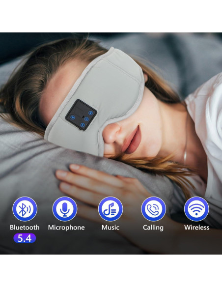 Máscara de Sueño Bluetooth Aurya 3D con Altavoces Estéreo HD