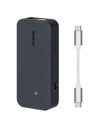 DAC Portátil Geekria Pocket Box 3 AMP USB-C 4.4mm 3.5mm