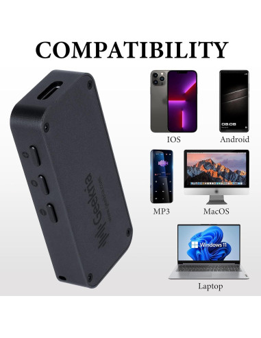DAC Portátil Geekria Pocket Box 3 AMP USB-C 4.4mm 3.5mm