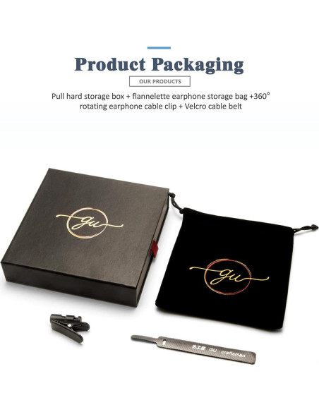 Cable de Reemplazo GUCraftsman 4.4mm para Auriculares HIFIMAN