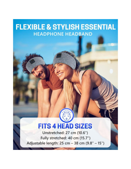 Auriculares para dormir Bluetooth GNEGNI 5.4 Estéreo HD Azul