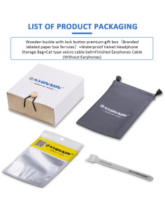 Cable Balanceado SYRNARN SN125K 0.78mm 2Pin 2.5mm Cobre Plata 2