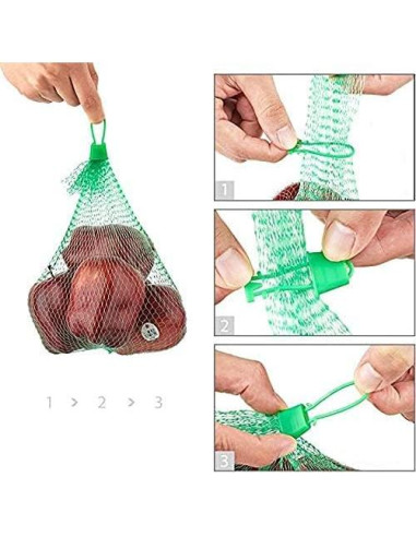 100 Bolsas de Malla Reutilizables Fulanfudi para Hervir Mariscos