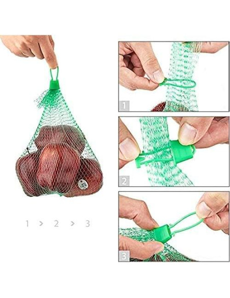 100 Bolsas de Malla Reutilizables Fulanfudi para Hervir Mariscos