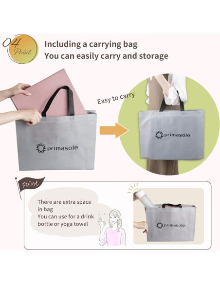 Colchoneta de Yoga Plegable Primasole Antideslizante 6mm Negra