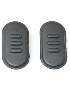 Botón PTT RLECS 2PCS para Walkie Talkie A10 A12 Negro