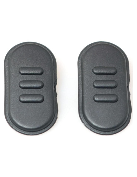 Botón PTT RLECS 2PCS para Walkie Talkie A10 A12 Negro