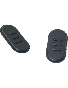Botón PTT RLECS 2PCS para Walkie Talkie A10 A12 Negro 2