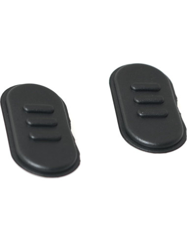 Botón PTT RLECS 2PCS para Walkie Talkie A10 A12 Negro