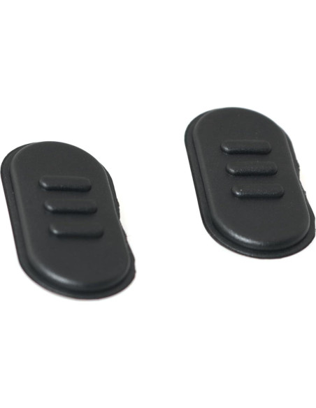 Botón PTT RLECS 2PCS para Walkie Talkie A10 A12 Negro