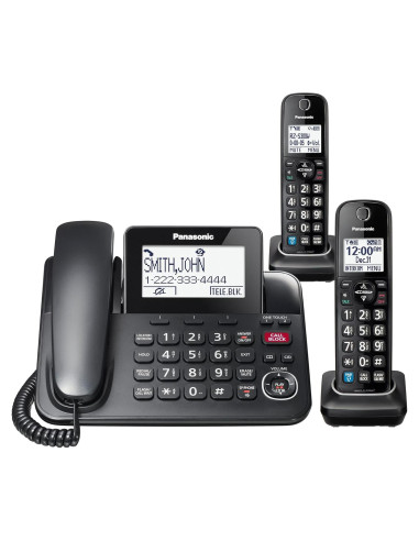 Teléfono Corded Panasonic KX-TGF892B con Bluetooth y 2 Manos Libres