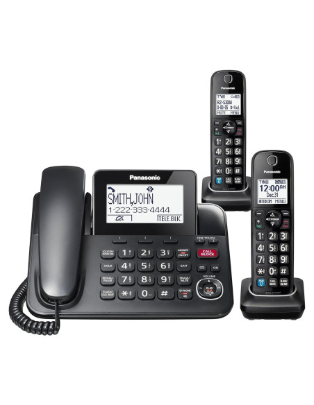 Teléfono Corded Panasonic KX-TGF892B con Bluetooth y 2 Manos Libres