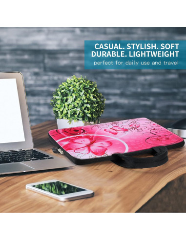 Bolsa para Laptop iColor 15.6" Neopreno Rosa ICB-10