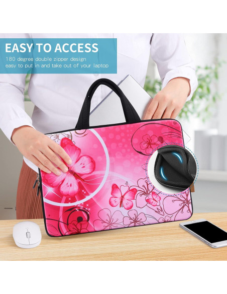 Bolsa para Laptop iColor 15.6" Neopreno Rosa ICB-10