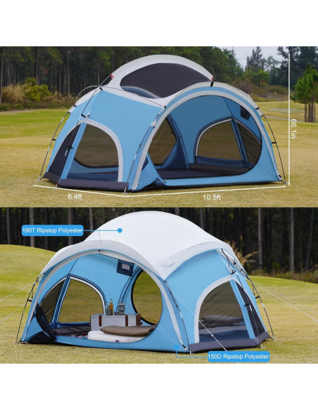 Carpa de Camping Vidalido para 3-4 Personas Impermeable