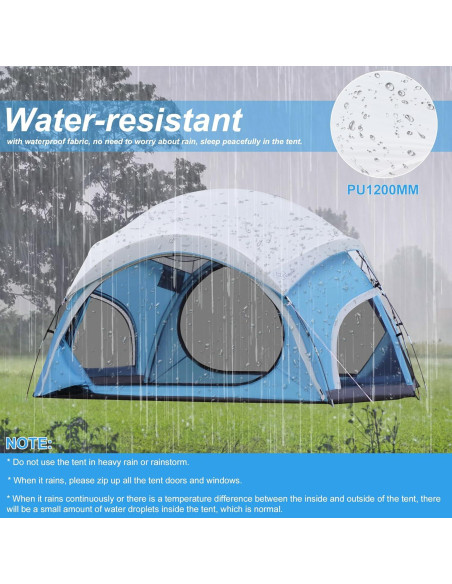 Carpa de Camping Vidalido para 3-4 Personas Impermeable