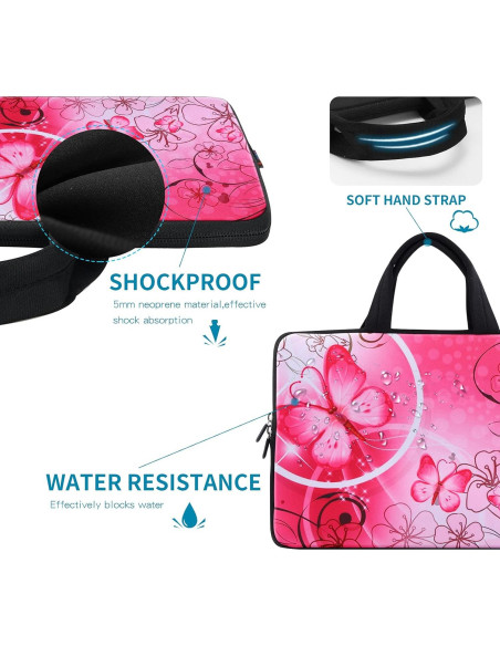 Bolsa para Laptop iColor 15.6" Neopreno Rosa ICB-10